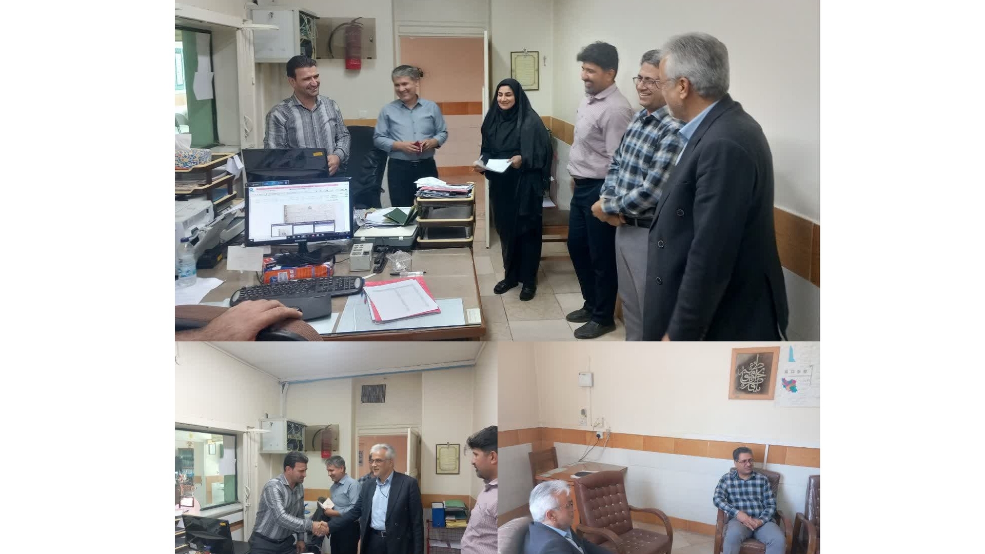 بازدید سرزده فرماندار شهرستان زرندیه از اداره ثبت احوال