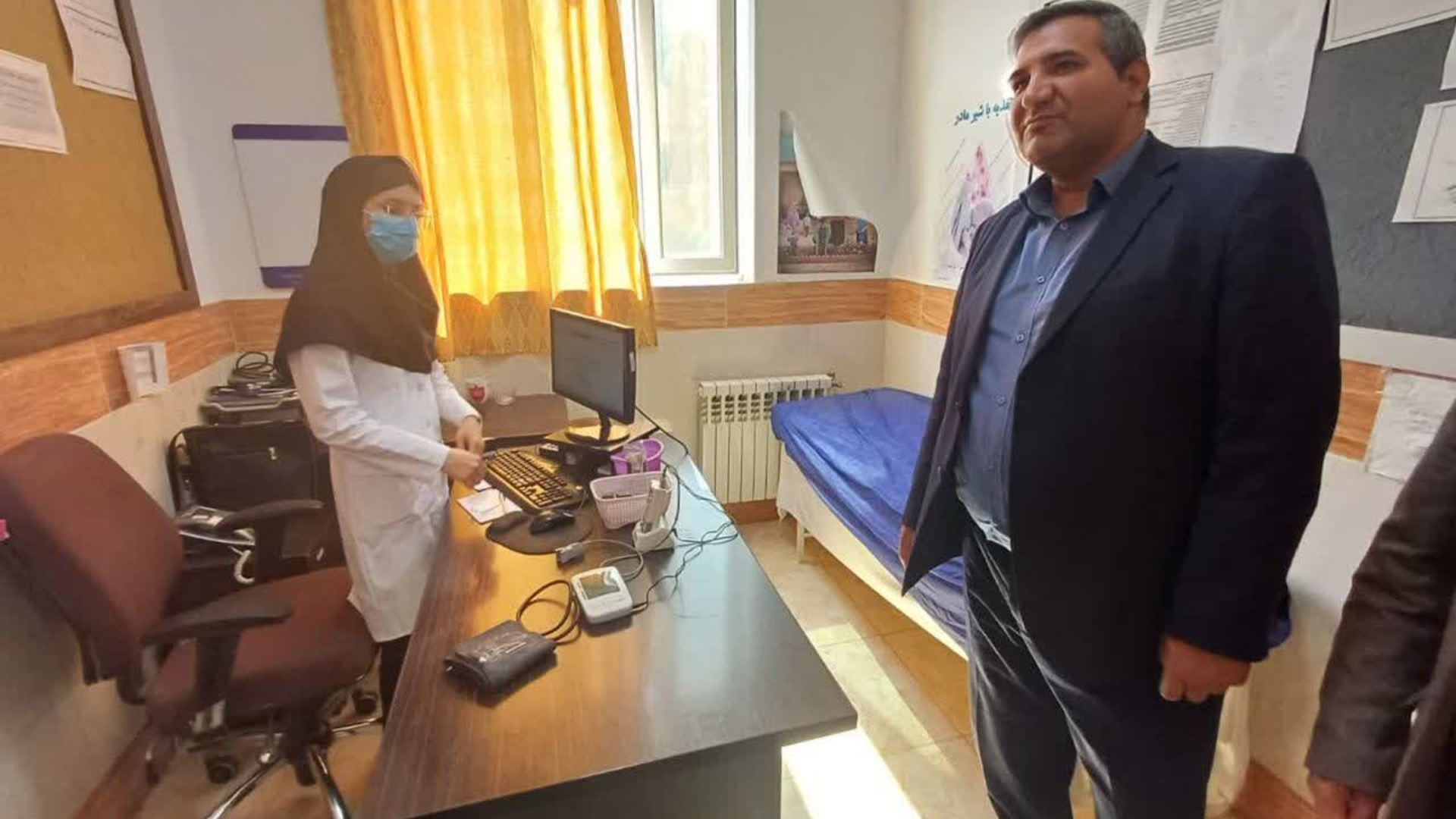 🔻 بازدید فرماندار شهرستان کمیجان از مرکز جامع سلامت شهر میلاجرد
