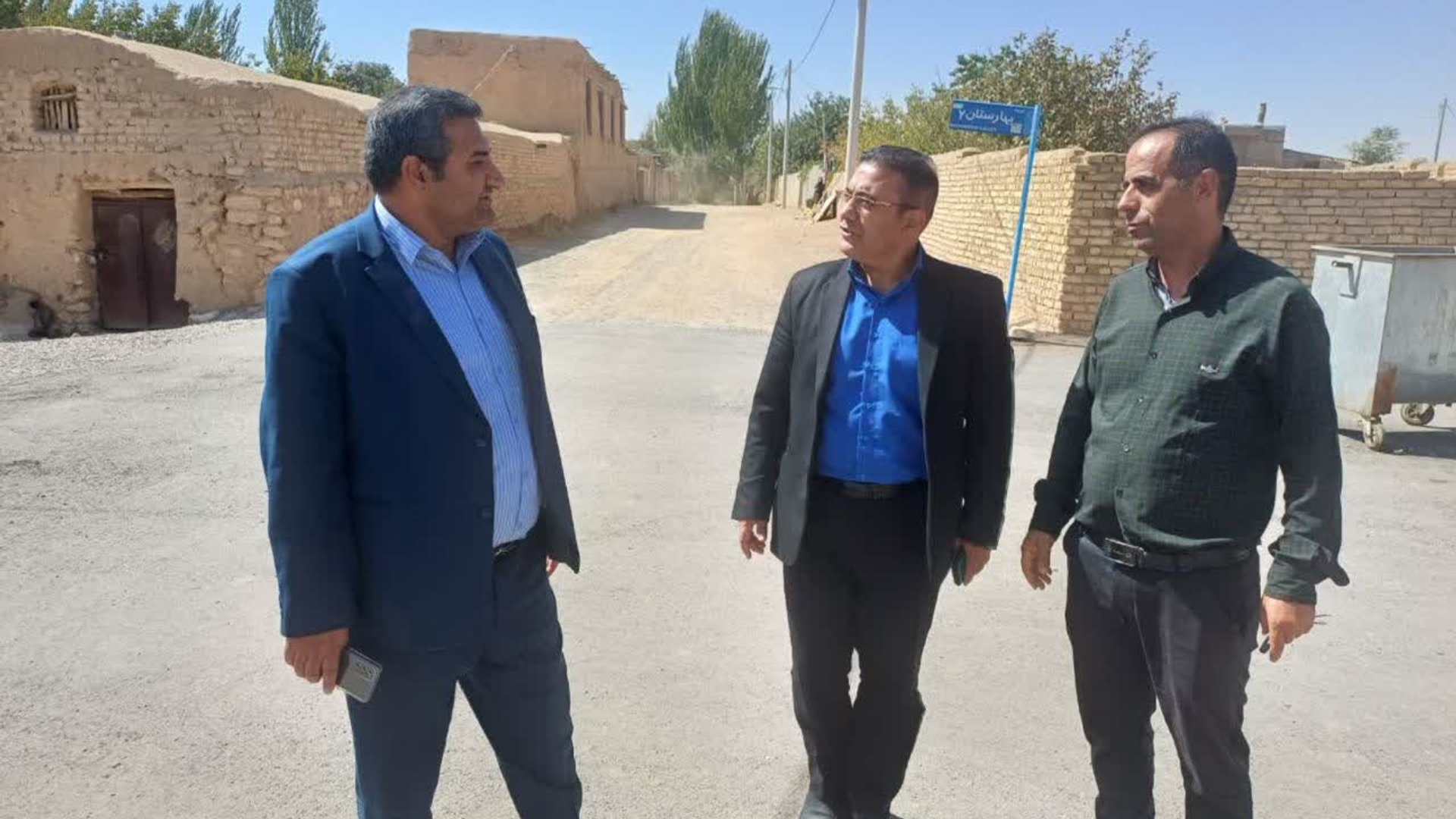 🔻 بازدید فرماندار شهرستان کمیجان از پروژه‌ها و معابر روستای فتح‌آباد