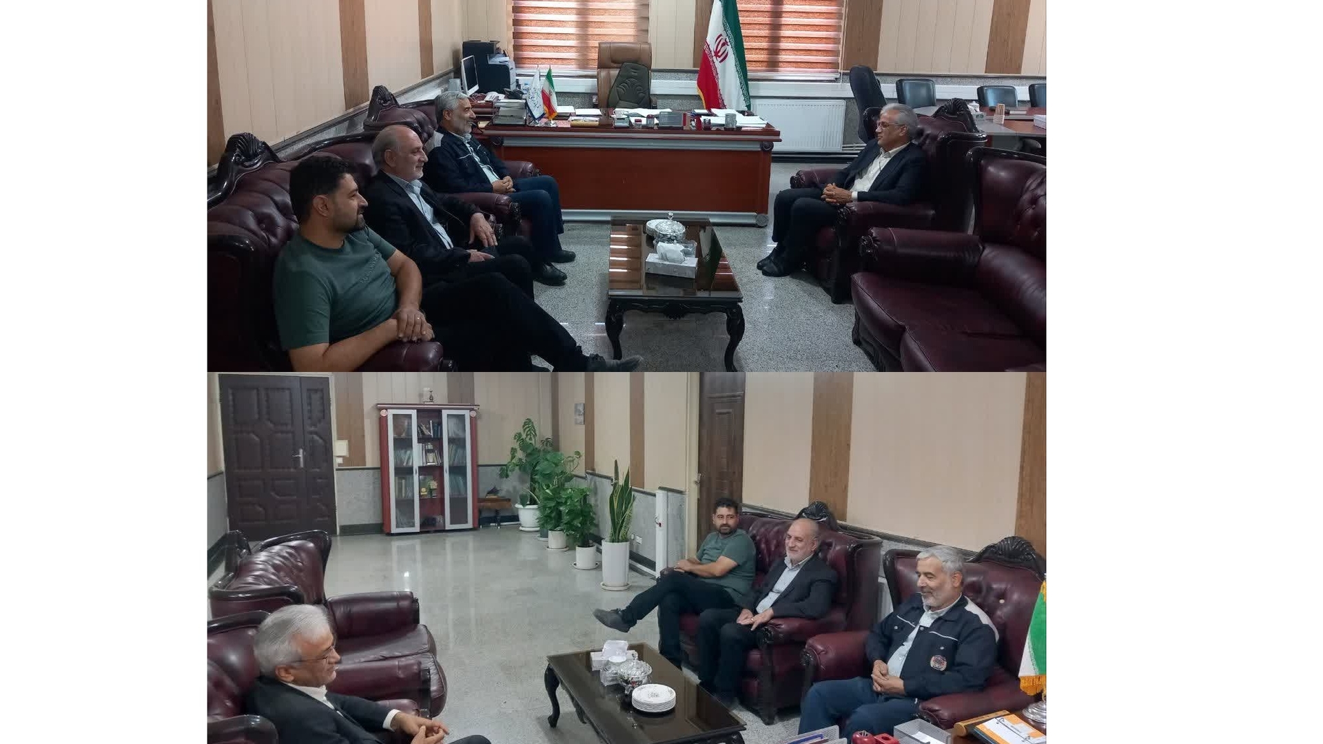 دیدار دبیر اجرایی خانه کارگر ساوه و زرندیه با فرماندار شهرستان زرندیه