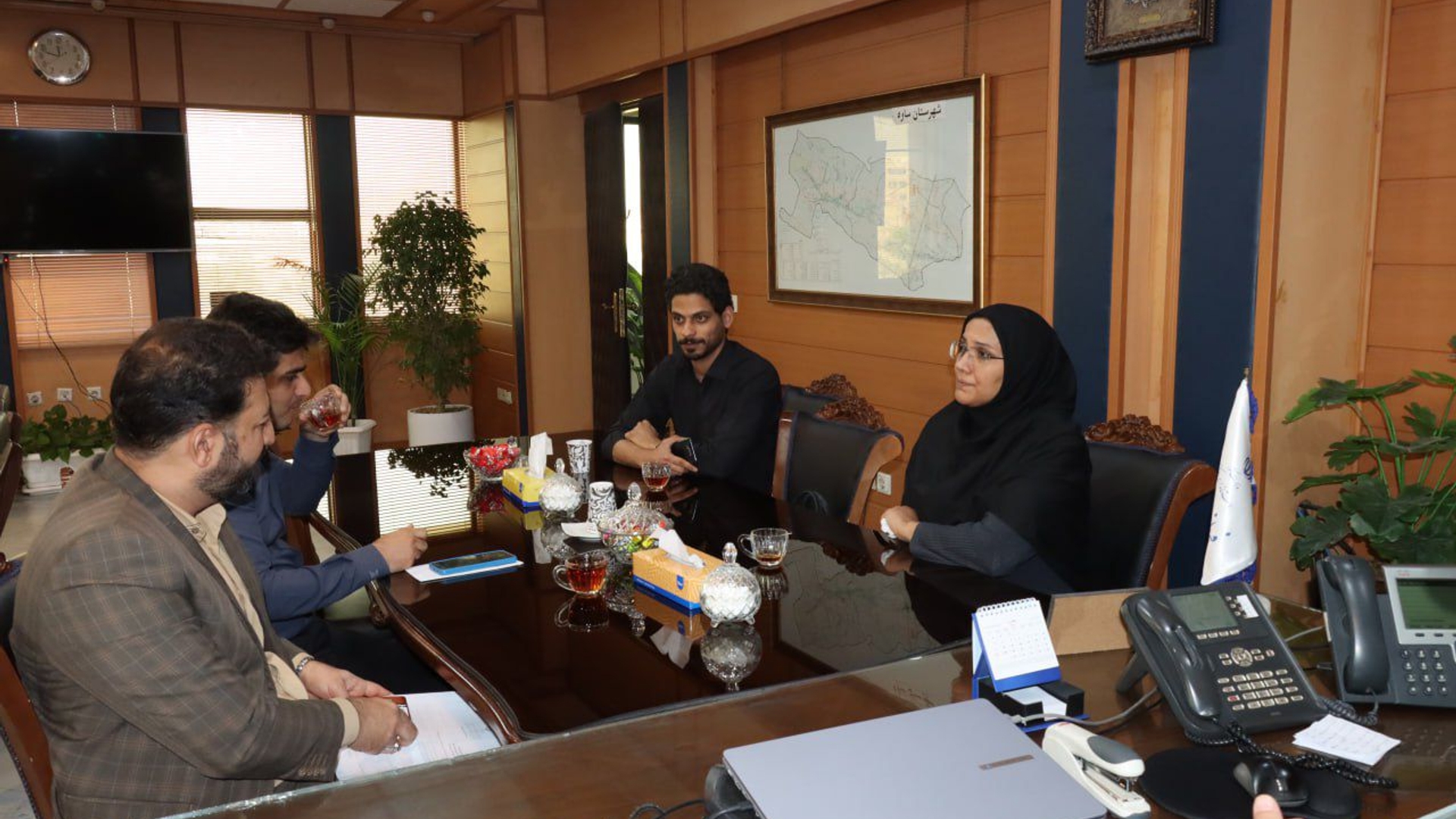 دیدار مدیران اداره استاندارد با فرماندار ساوه