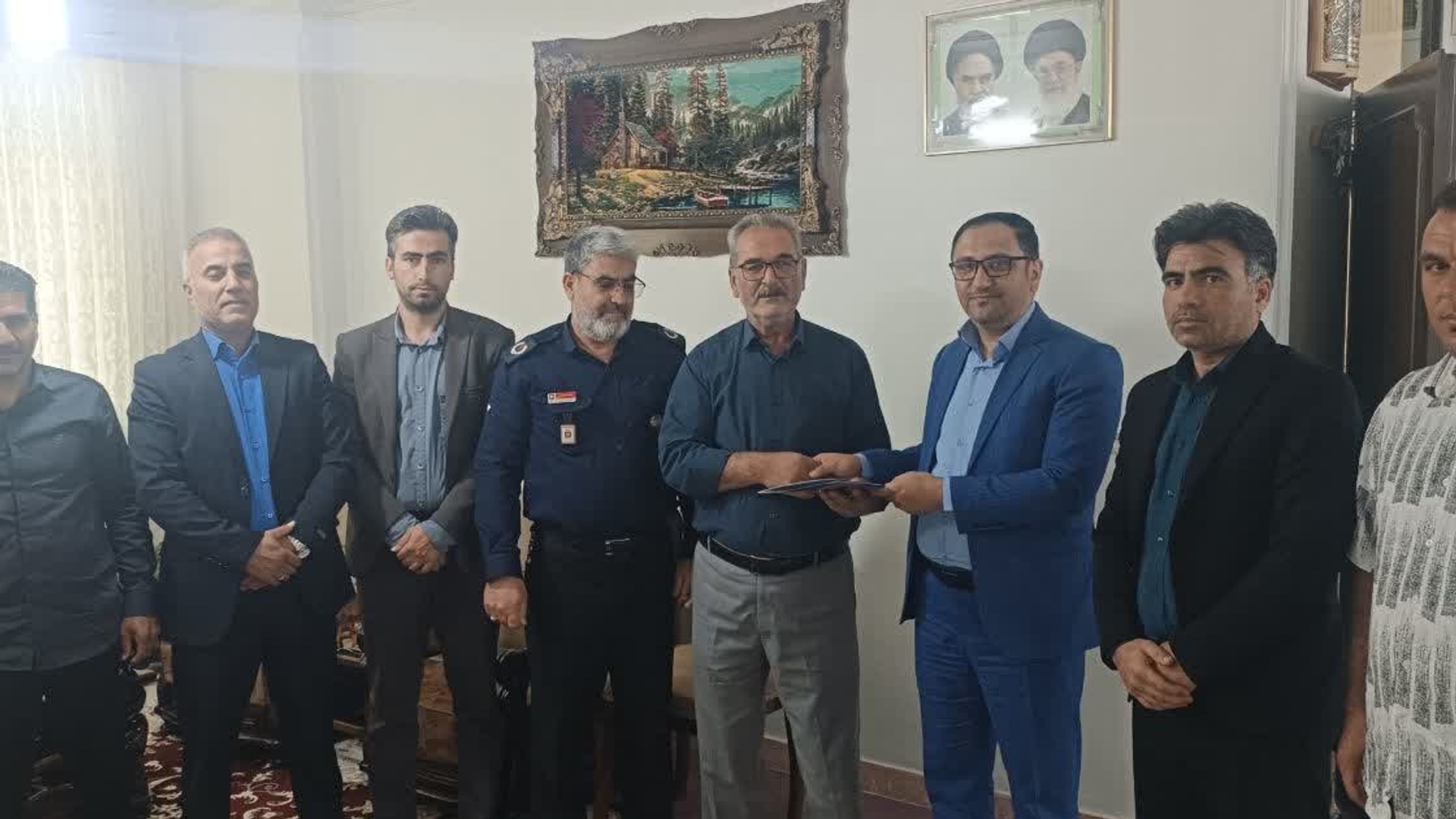 🔘 دیدار و تجلیل از جانباز سرافراز «علی مظلومی» در شهرستان خنداب