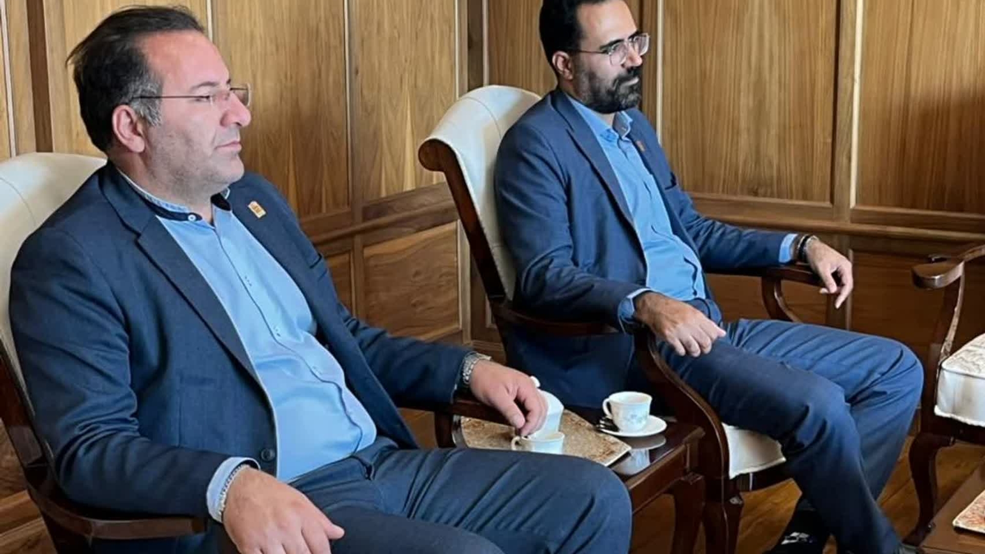 نشست پزشگ نیا مدیرکل پدافند غیرعامل استان با صادقی رئیس دانشگاه‌ اراک