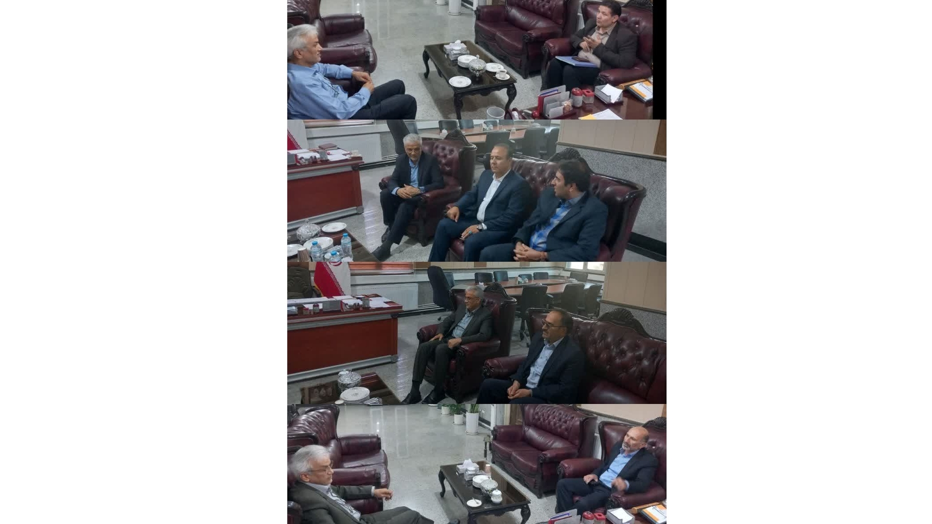 دیدار و نشست رؤسای ادارات راهداری، منابع آب، آب و فاضلاب و پست زرندیه با فرماندار شهرستان