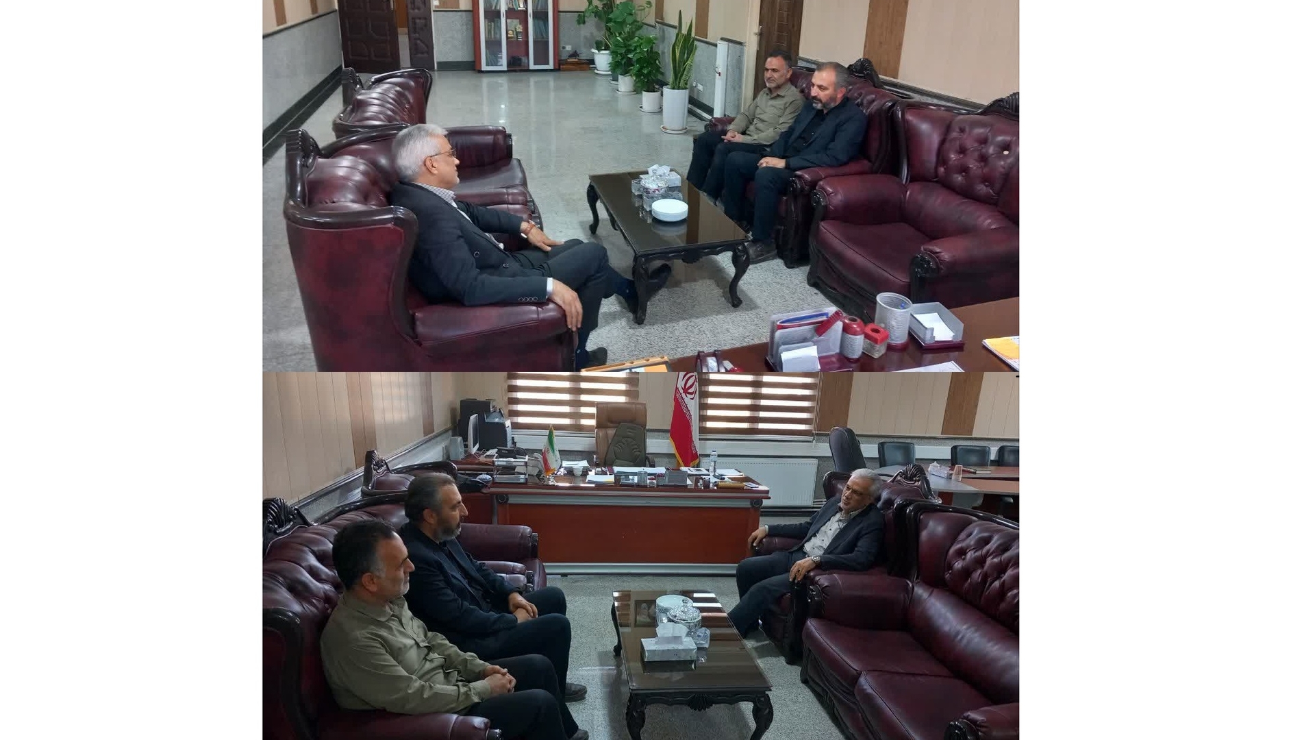 دیدار رئیس شورای اسلامی و دهیار حکیم آباد با فرماندار زرندیه