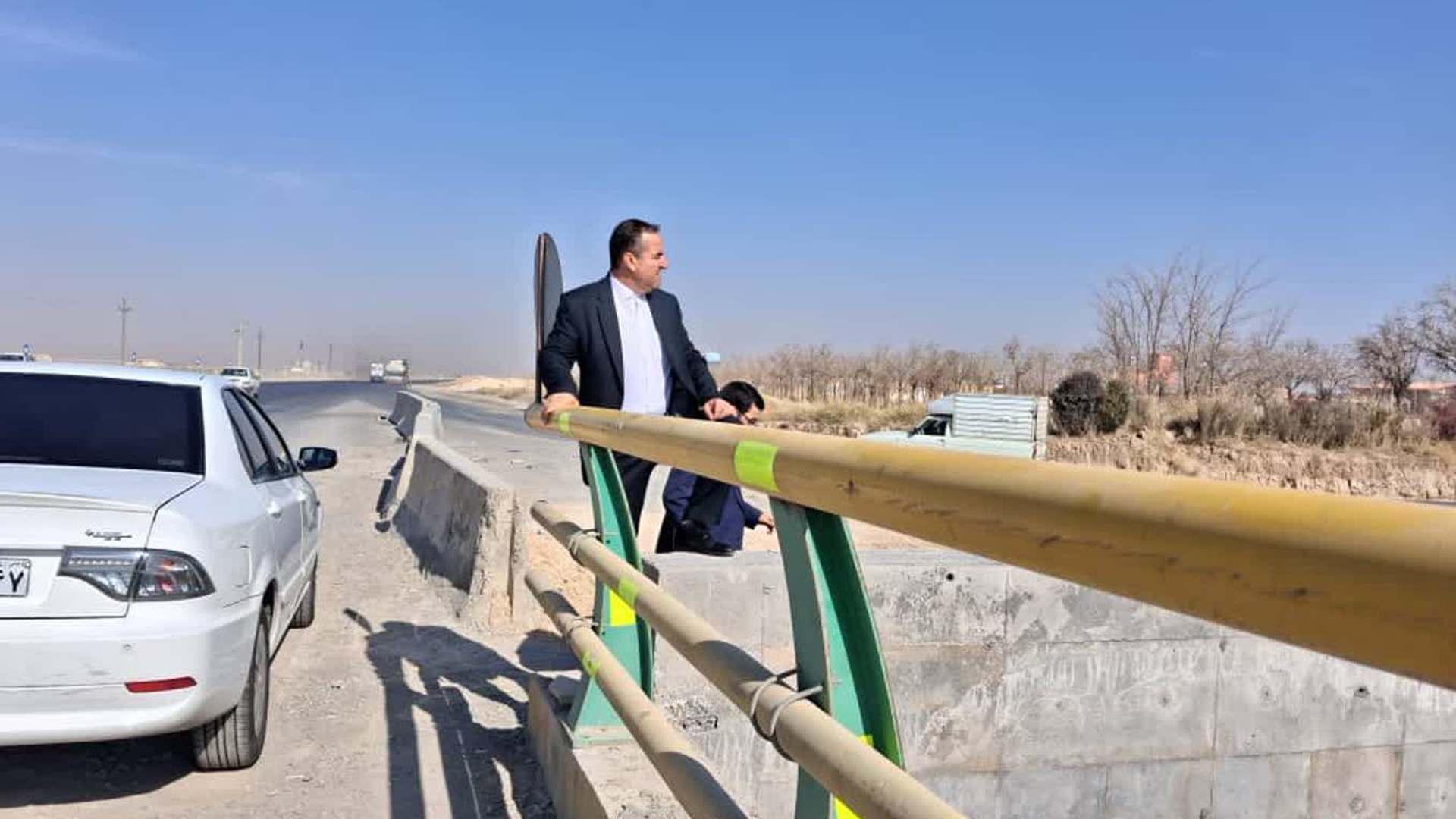 🟩 بازدید فرماندار اراک از پروژه پل زیرگذر شهرک صنعتی ایبک‌آباد