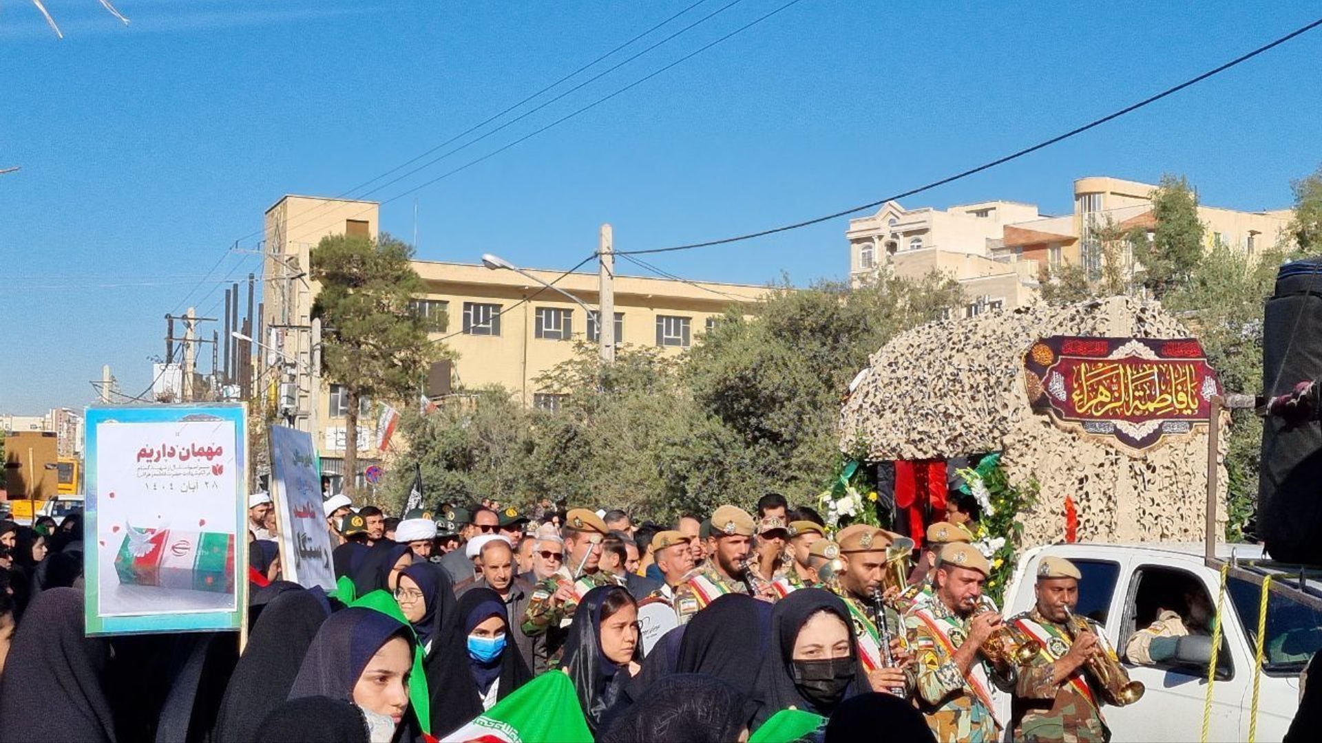 گزارش تصویری ۲ از تشییع شهید گمنام در ساوه