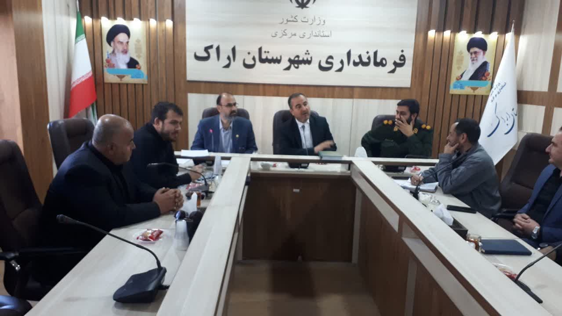 برگزاری جلسه هماهنگی ستاد راهیان نور شهرستان اراک به ریاست فرماندار
