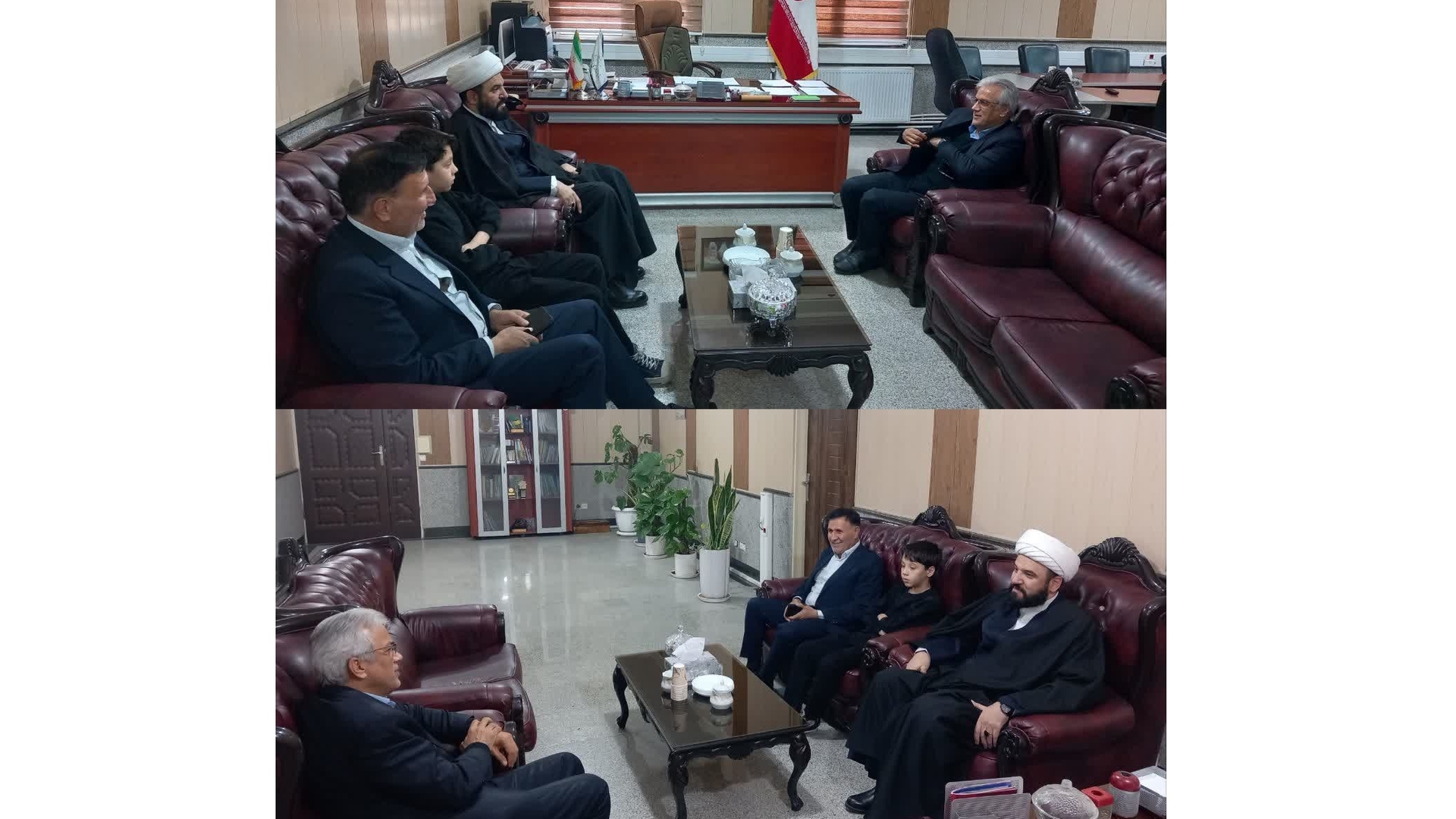 دیدار امام جمعه و نائب‌رئیس شورای اسلامی شهر چهاردانگه با فرماندار زرندیه