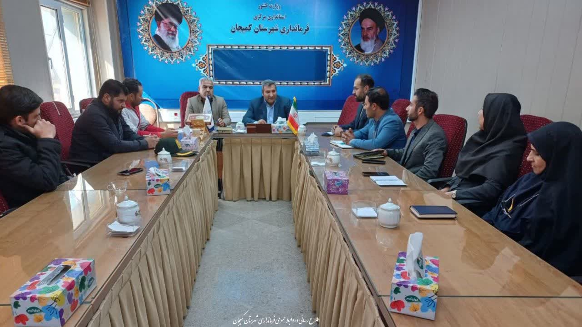 🔻 برگزاری جلسه شورای توسعه شهرستان و سازمان‌های مردم‌نهاد به ریاست فرماندار شهرستان کمیجان