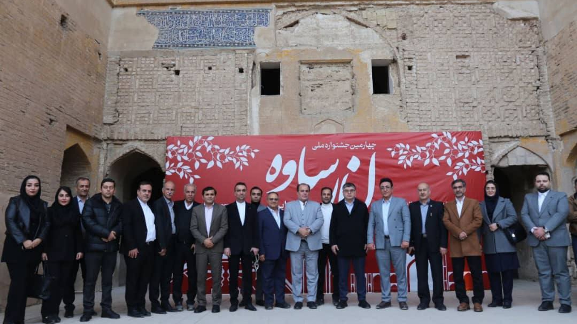 بازدید سفیر ازبکستان از مسجد جامع تاریخی ساوه و جشنواره ملی انار