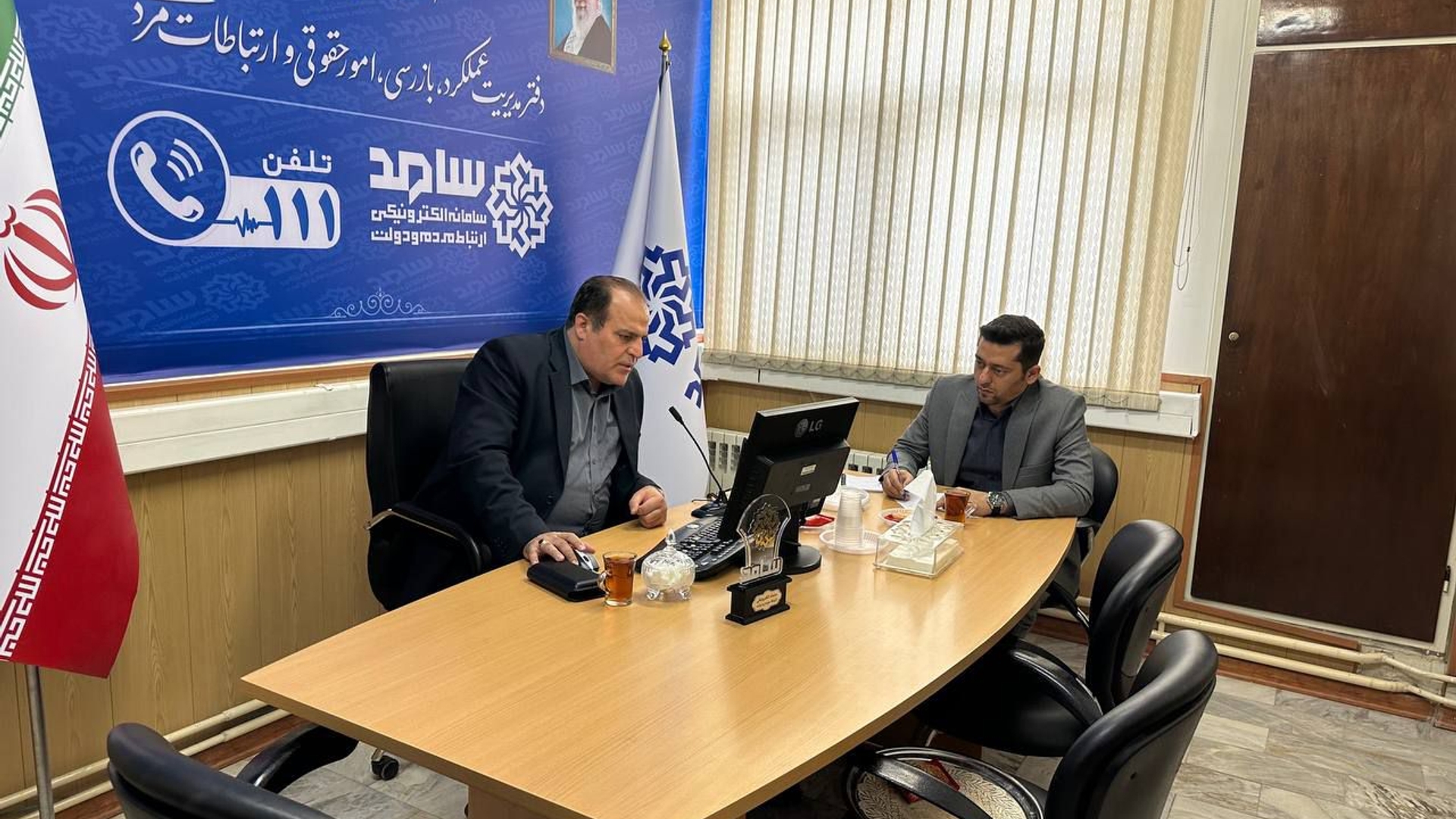 پاسخگویی مستقیم فرماندار ویژه ساوه به مطالبات مردمی در سامانه سامد