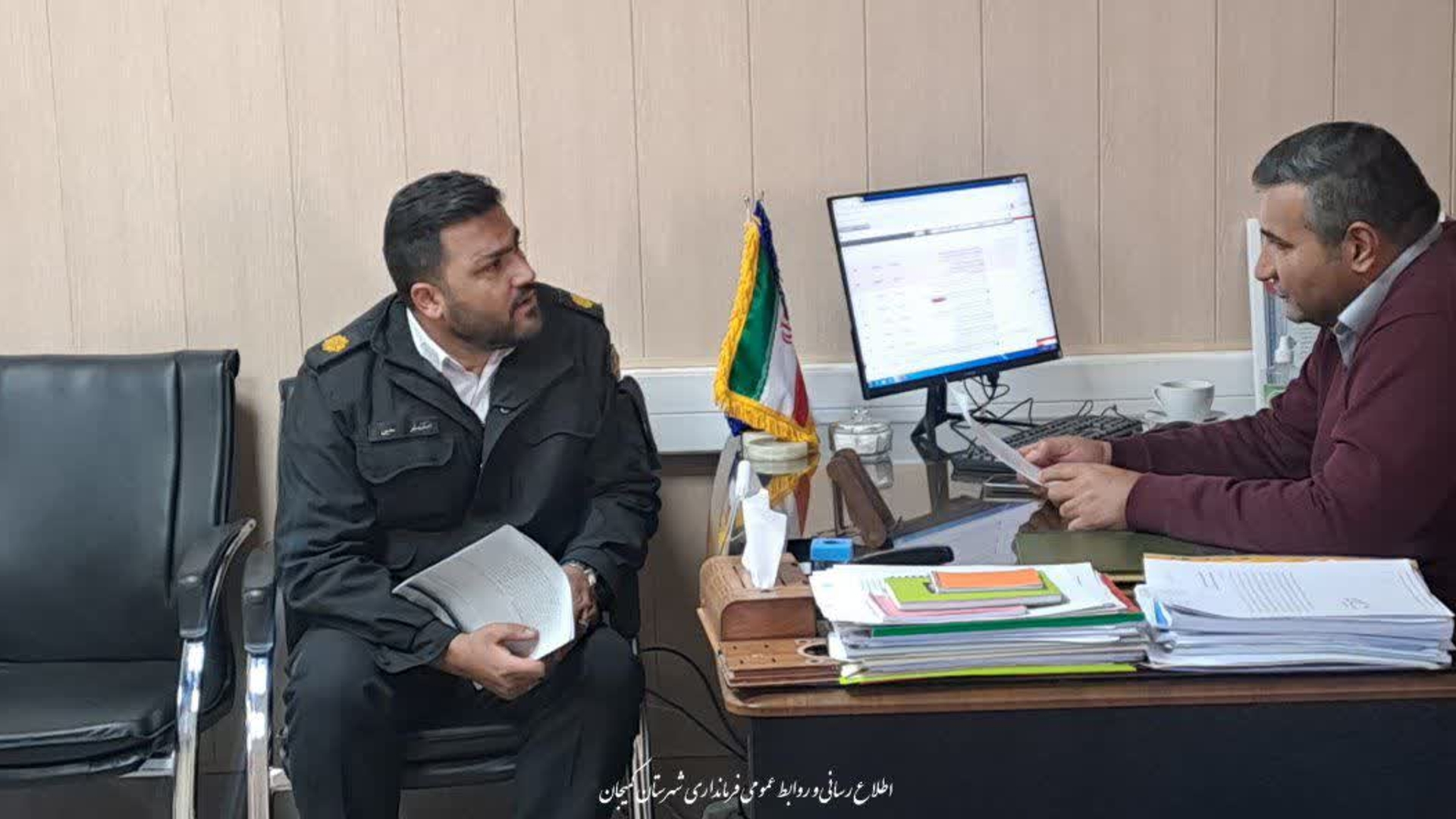 🔻دیدار فرماندهی پلیس راهنمایی و رانندگی شهرستان کمیجان با فرماندار