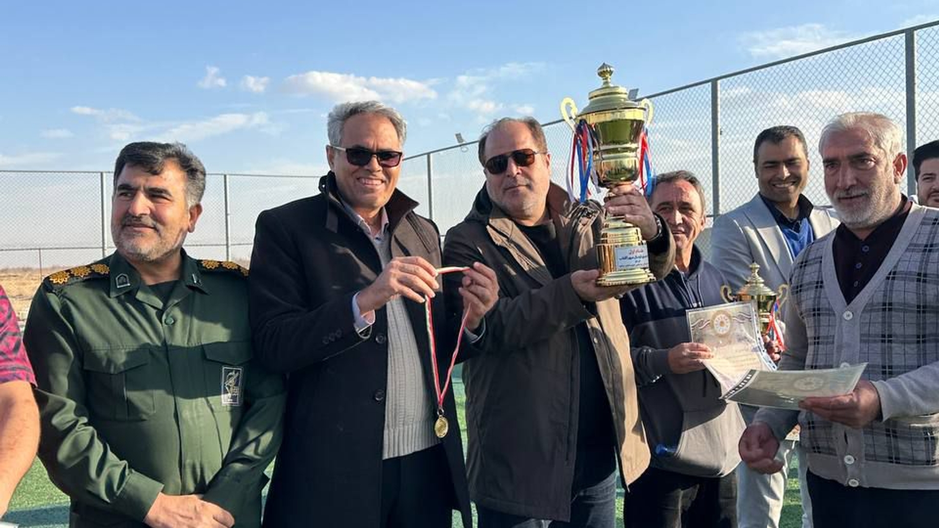 حضور فرماندار ویژه شهرستان ساوه در مسابقات نهایی بخش مرکزی جام پرچم مهر و آفتاب