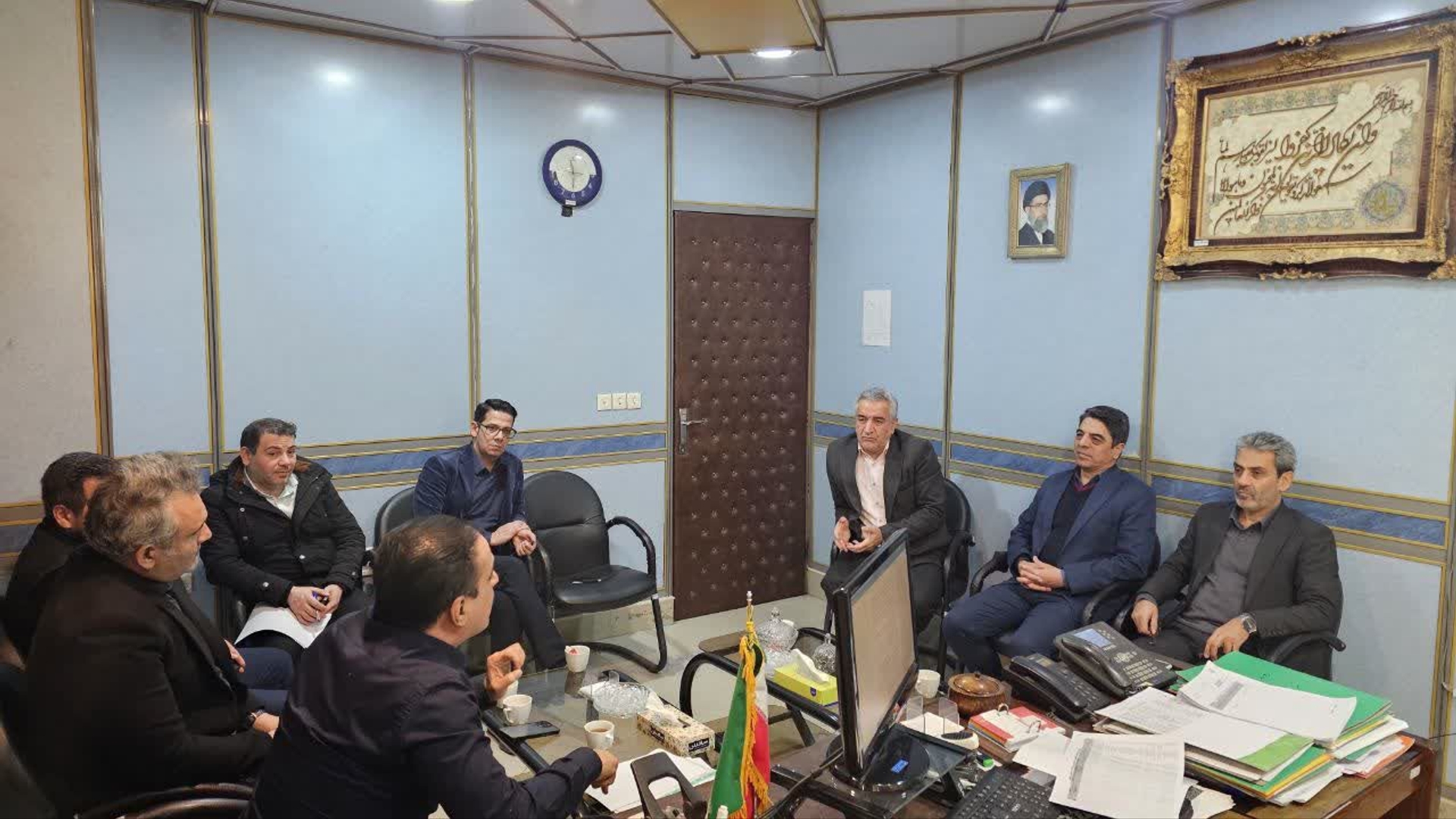 جلسه بررسی پیشرفت پروژه صنوف آلاینده در ساوه