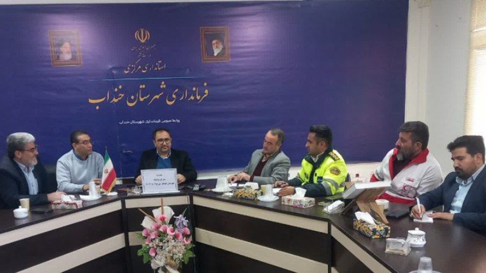 🔘 برگزاری جلسه شورای ترافیک شهرستان خنداب