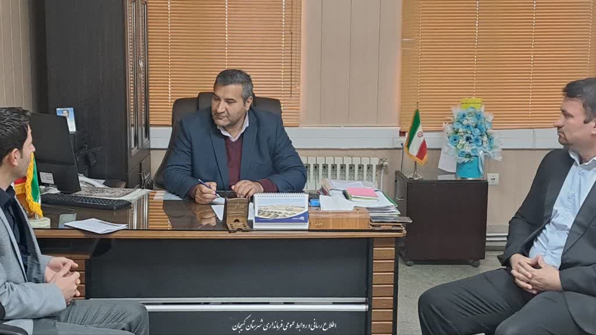 🔻دیدار رئیس اداره امور مالیاتی شهرستان کمیجان با فرماندار