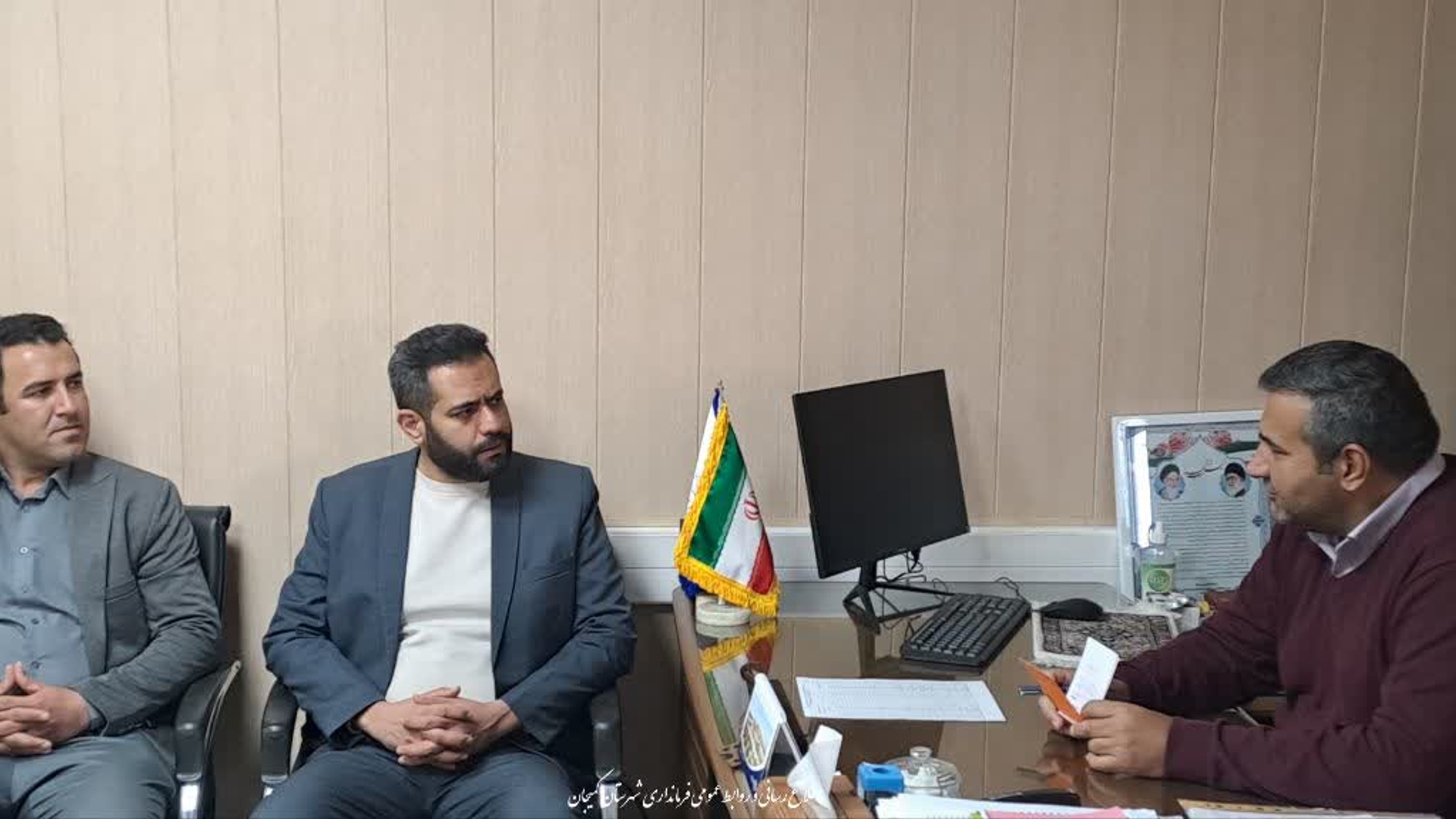 🔻دیدار رئیس و یکی از اعضای شورای اسلامی شهر کمیجان با فرماندار شهرستان