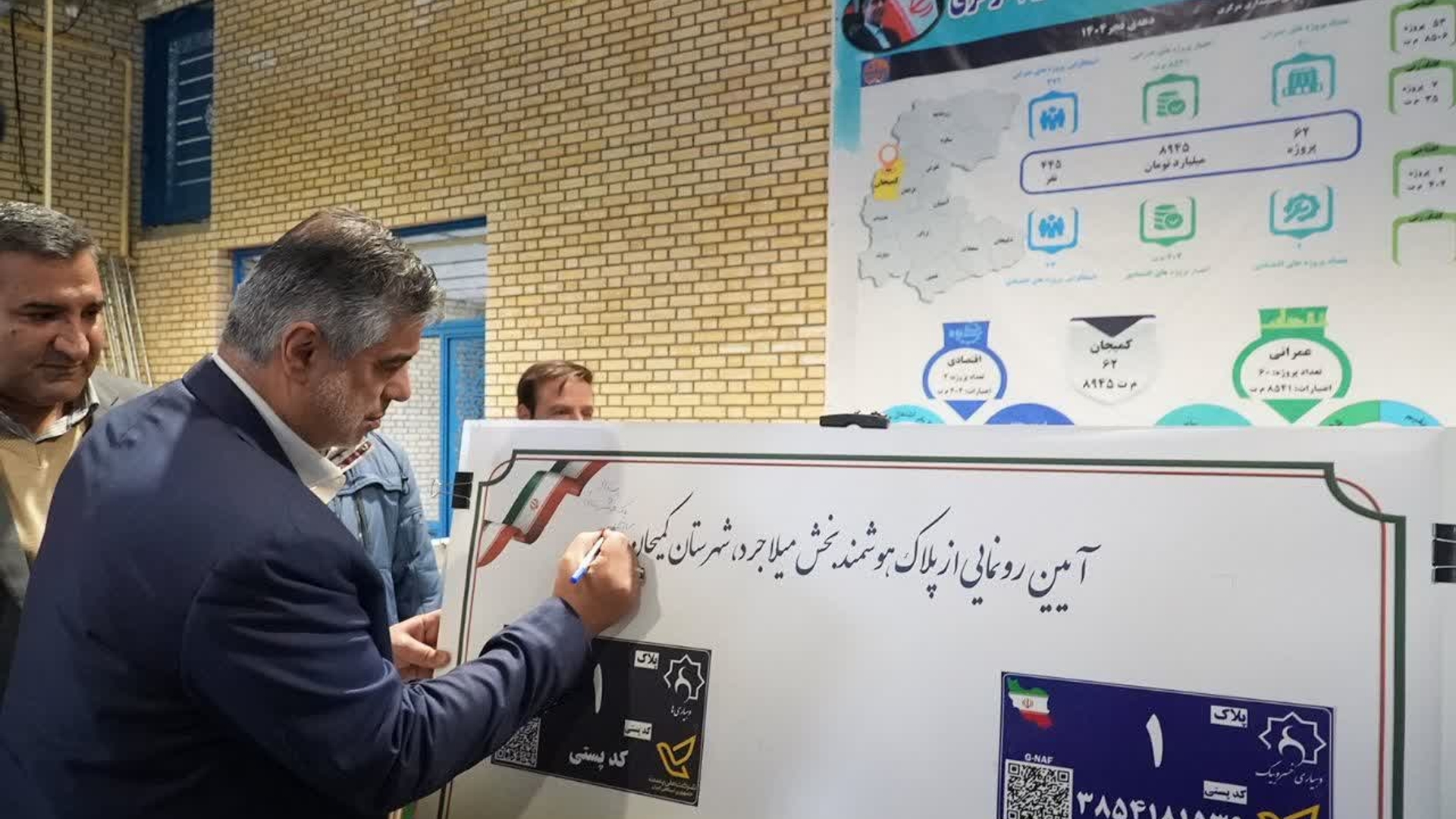 🔻رونمایی از طرح پلاک‌های هوشمند روستاهای بخش میلاجرد با حضور استاندار مرکزی