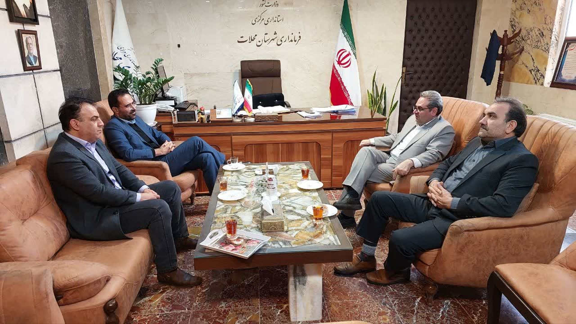 دیدار مدیرکل پدافند غیرعامل استانداری مرکزی  با فرماندار شهرستان محلات