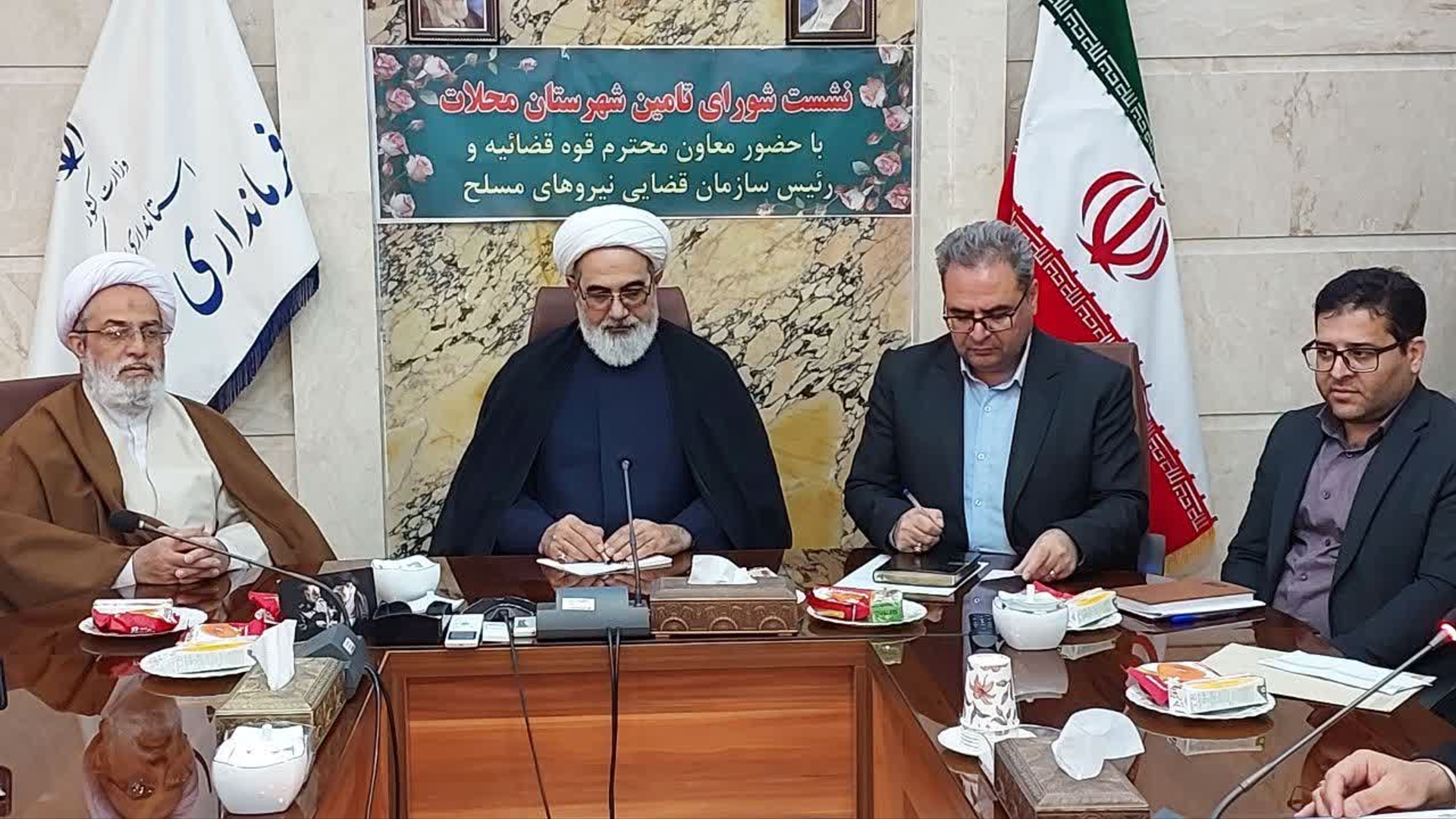 حضور معاون قوه قضائیه و رئیس سازمان قضایی نیروهای مسلح در شهرستان محلات