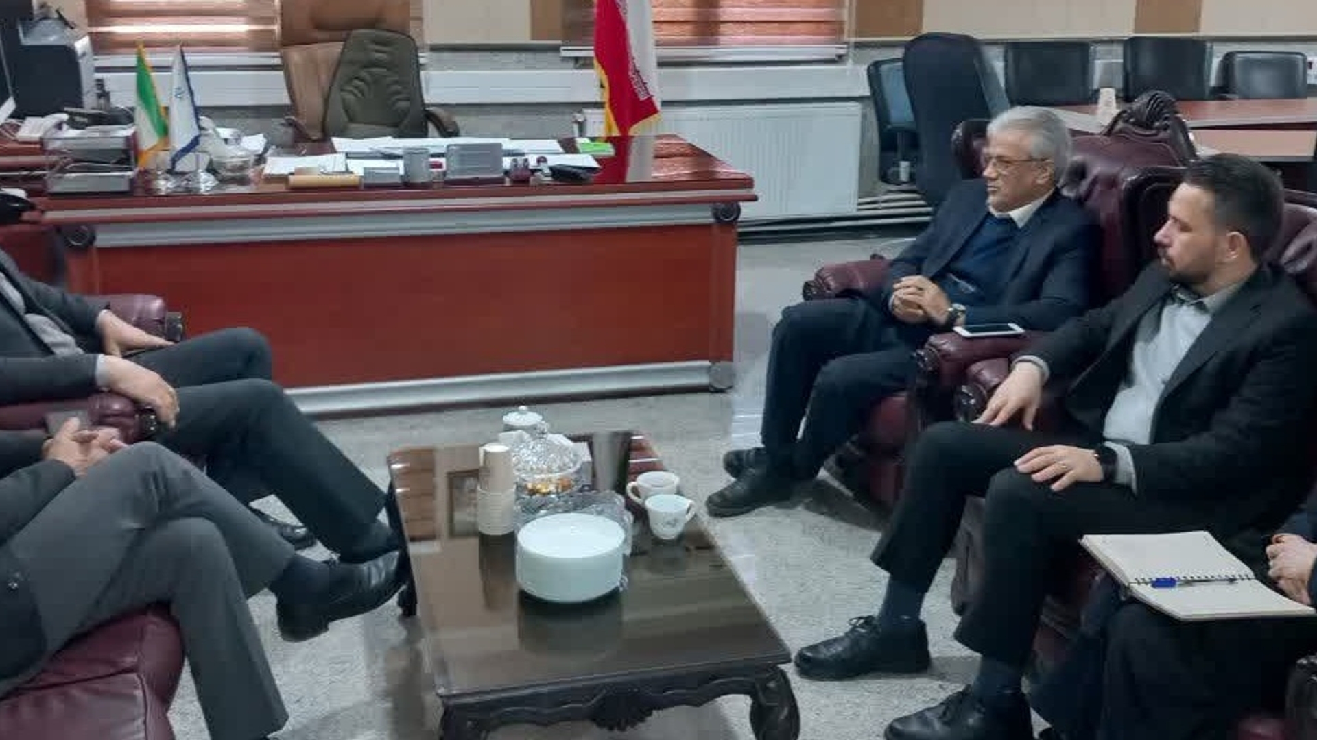 دیدار مدیر کل غله استان مرکزی با فرماندار شهرستان زرندیه