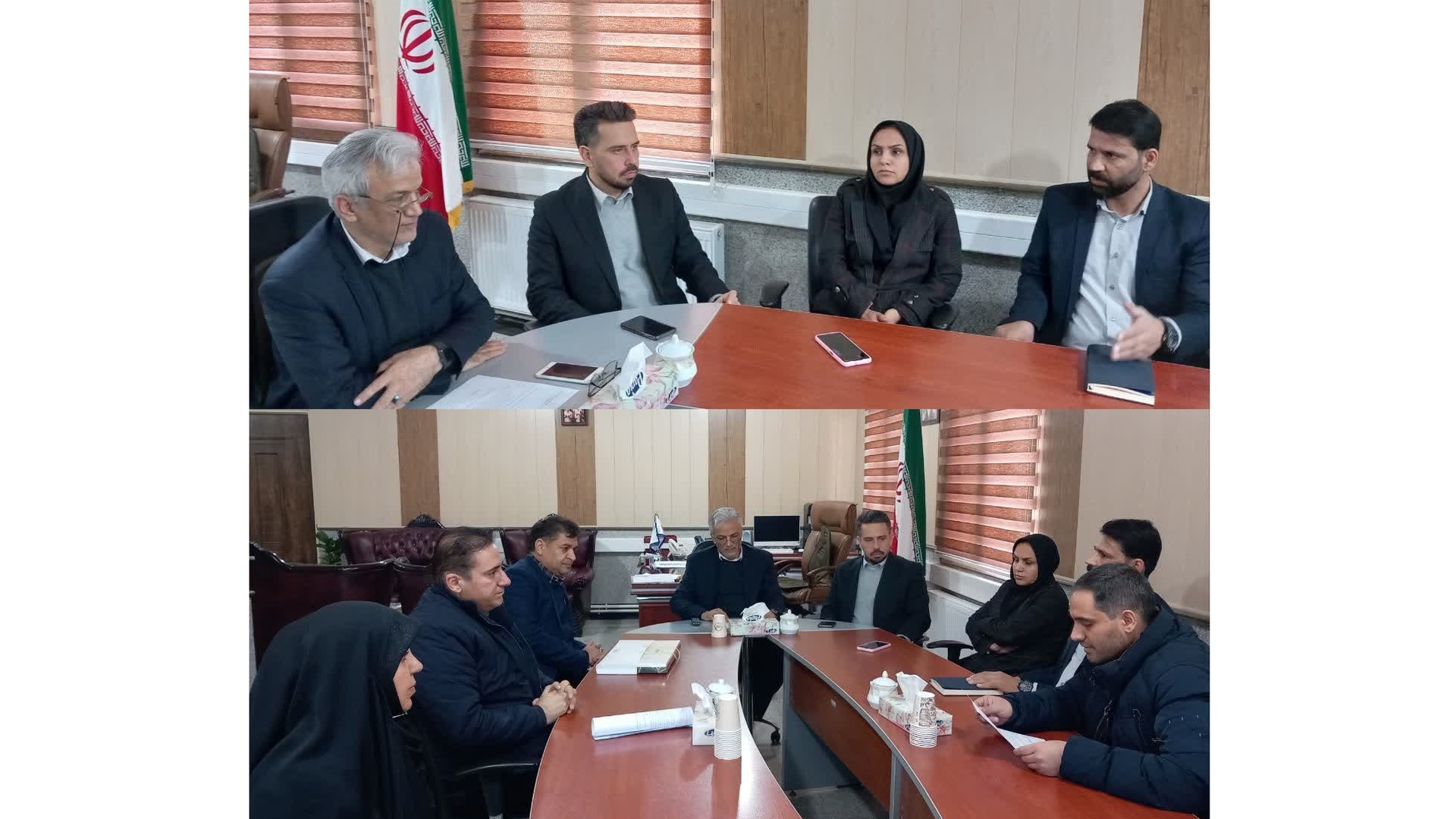 دیدار فرماندار شهرستان زرندیه با شهردار و اعضای شورای اسلامی شهر پرندک