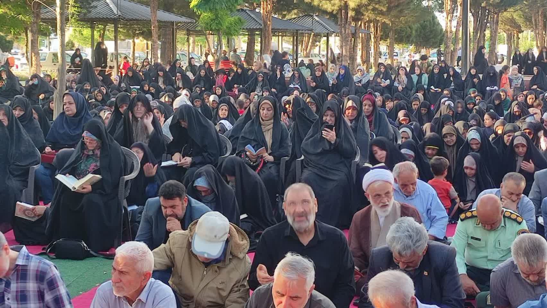 برگزاری باشکوه مراسم دعای عرفه در شهرهای مامونیه، زاویه و پرندک