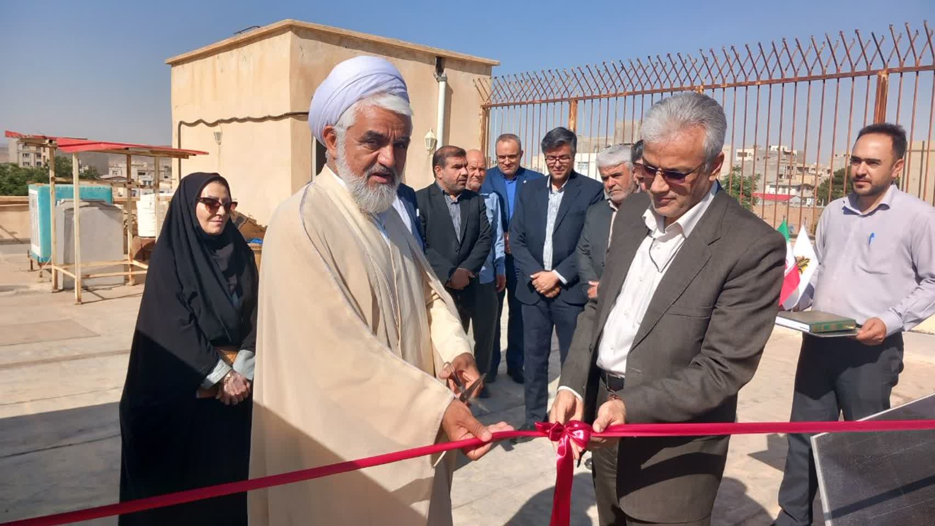 نیروگاه خورشیدی بانک کشاورزی شعبه مامونیه افتتاح و بهره‌برداری شد