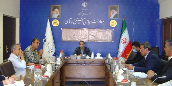 جلسه کمیسیون سیاستگذاری و راهبری امور ریزپرنده ها در اماکن غیر نظامی استان به ریاست آقای جیریایی معاون اداره کل امنیتی و انتظامی