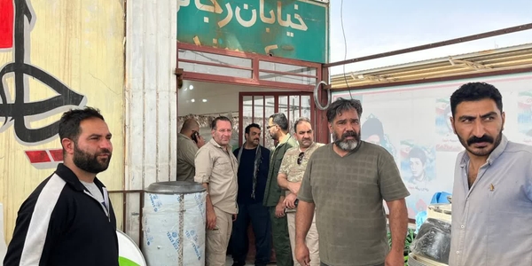 بازدید میدانی مدیر کل پدافند غیرعامل و رئیس ستاد اربعین استان در مقر مهران از پایانه برکت مهران