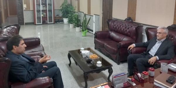 دیدار رئیس اداره راهداری و حمل و نقل جاده‌ای زرندیه با سرپرست فرمانداری