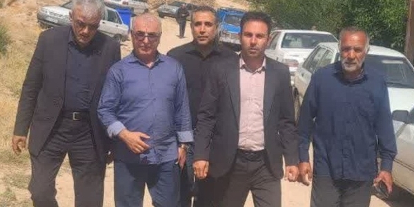 حضور مهدی احمدی در مراسم عزاداری اربعین و بازدید میدانی روستای بریه