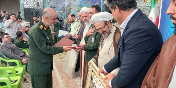 مراسم تودیع و معارفه فرمانده سپاه ناحیه ساوه برگزار شد.