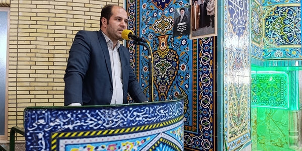 سخنرانی فرماندار در مصلی امام خمینی (ره) خمین بمناسبت هفته دولت 1404