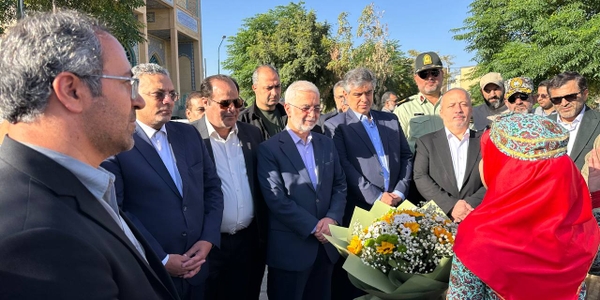 وزیر کشور وارد ساوه شد.