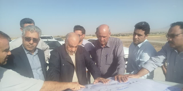 ازدید معاون وزیر و مدیرعامل شرکت ساخت و توسعه زیربناهای حمل‌ونقل کشور از ورودی شهرک صنعتی ایبک آباد و ورودی شهرستان خنجین