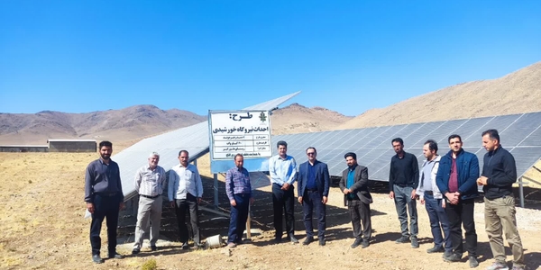🔘 بازدید فرماندار خنداب از روند احداث نیروگاه خورشیدی در بخش کشاورزی بخش قره‌چای