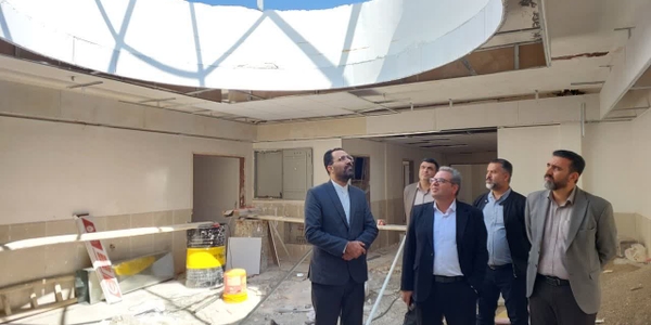 بازدید مدیرکل پدافند غیرعامل استان مرکزی از ساختمان در حال ساخت فرمانداری محلات