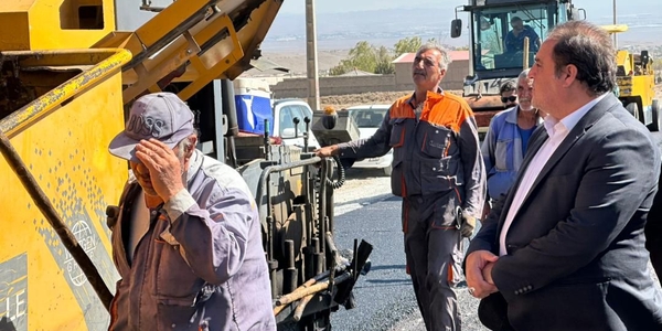 بازدید فرماندار ساوه از مسیر روستایی قلعک