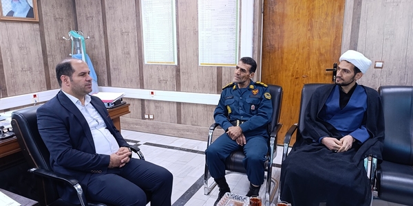 دیدار فرمانده انتظامی جدید شهرستان با فرماندار خمین برگزار شد