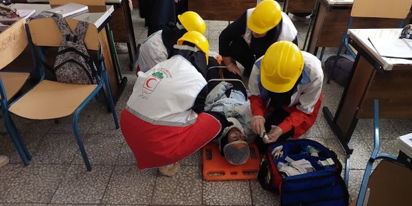 برگزاری مانور پناه‌گیری و خروج ایمن در شهرستان محلات