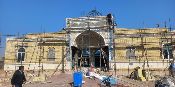 مهدی احمدی از مراحل احداث یادمان شهدای گمنام در زاویه بازدید کرد