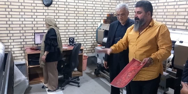 بررسی مشکلات واحد تولیدی بایرامی در بازدید فرماندار از شهرک صنعتی زاویه