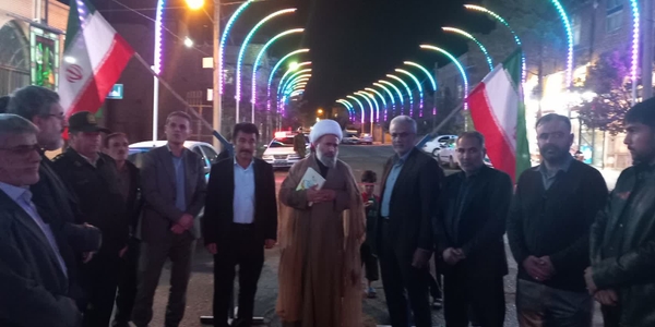 تونل نوری ۲۶۰ متری محله مقصود آباد با حضور مسئولان زرندیه افتتاح شد