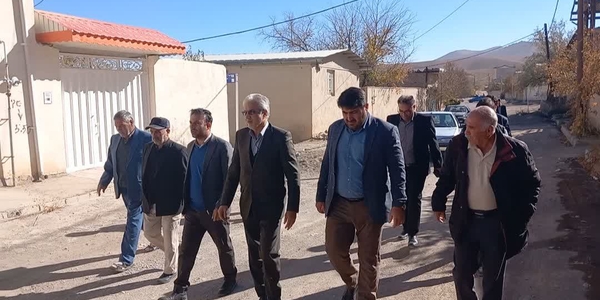 بازدید میدانی فرماندار و مسئولان شهرستان زرندیه از روستاهای وسمق‌بند امیر و بلوبند