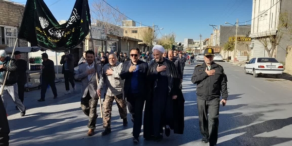 🔘 برگزاری کاروان غم روز شهادت حضرت فاطمه زهرا (س) در شهر خنداب