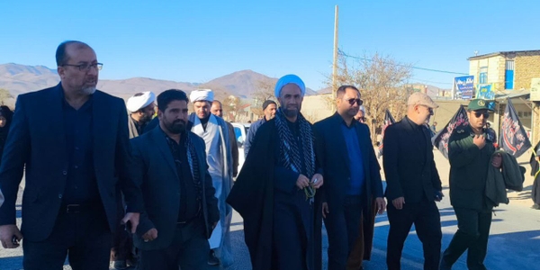 🔘 حضور فرماندار و ائمه جمعه در پیاده‌روی یاس نبوی بخش قره‌چای