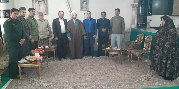 💠دیدار مسئولان ارشد شهرستان با خاندان معظم شاهد و ایثارگر شهرستان خنداب