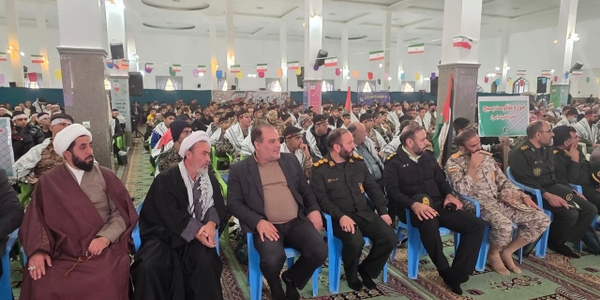 همایش اقتدار بسیجیان ساوه در مصلی امام علی علیه‌السلام